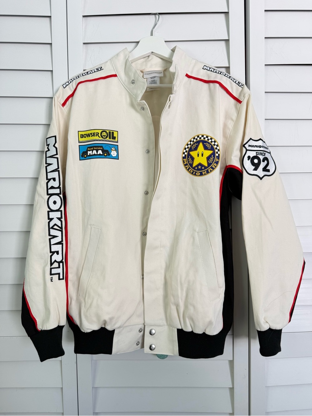 Nintendo Mario Mariokart racing jacket :: men’s small